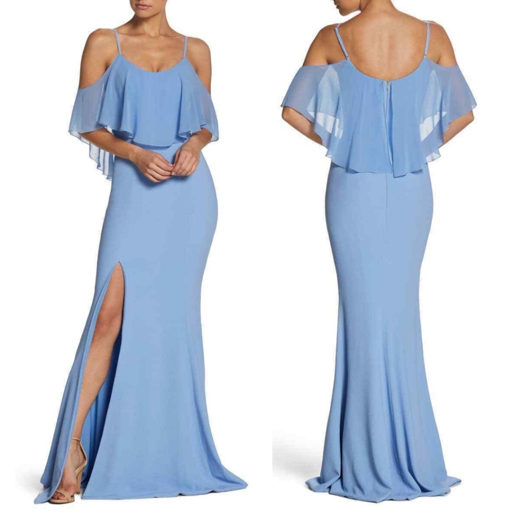 NWT Dress the Population Diana Cold Shoulder gown